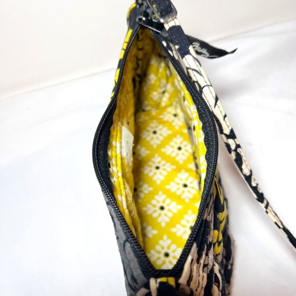 Vera Bradley (Retired) Baroque Small Purse-Black/Gold-Cloth-Pleated - Picture 13 of 15